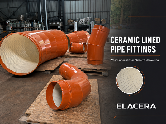 Large Diameter Ceramic Lined Pipe Transition for Abrasive Powder Conveying