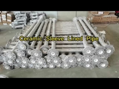 SUS304 Ceramic Lined Elbows Ceramic Lined Steel Pipe Corrosion Resistance ceramic sleeve-lined pipe