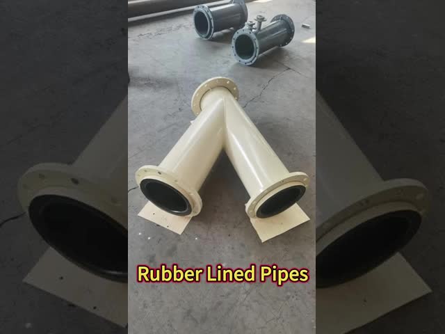 Rubber lined pipes