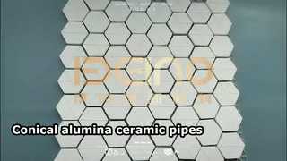 Conical Alumina Ceramics pipes Alumina Pipe Liner 