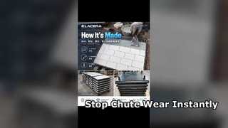 Wear Resistant Steel Backed Ceramic Liner for Chutes and Hoppers